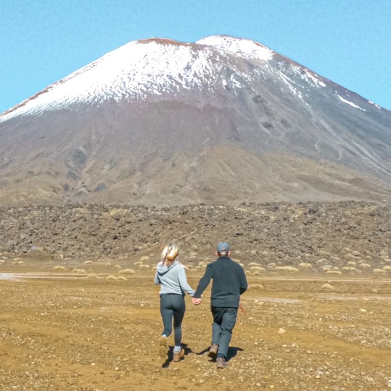Mount Nguaruhoe view from Tongariro Alpine Crossing